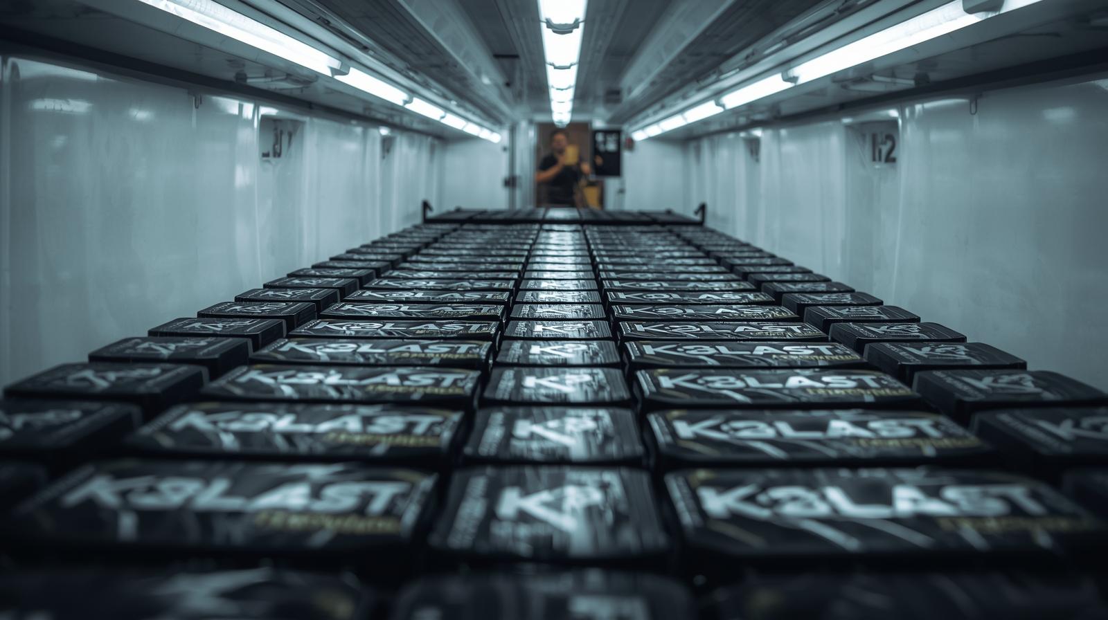 i need a picture for Warehouse & Logistics Solutions and attached picture show in freezer K2 Blast drink with black teen pack (1)