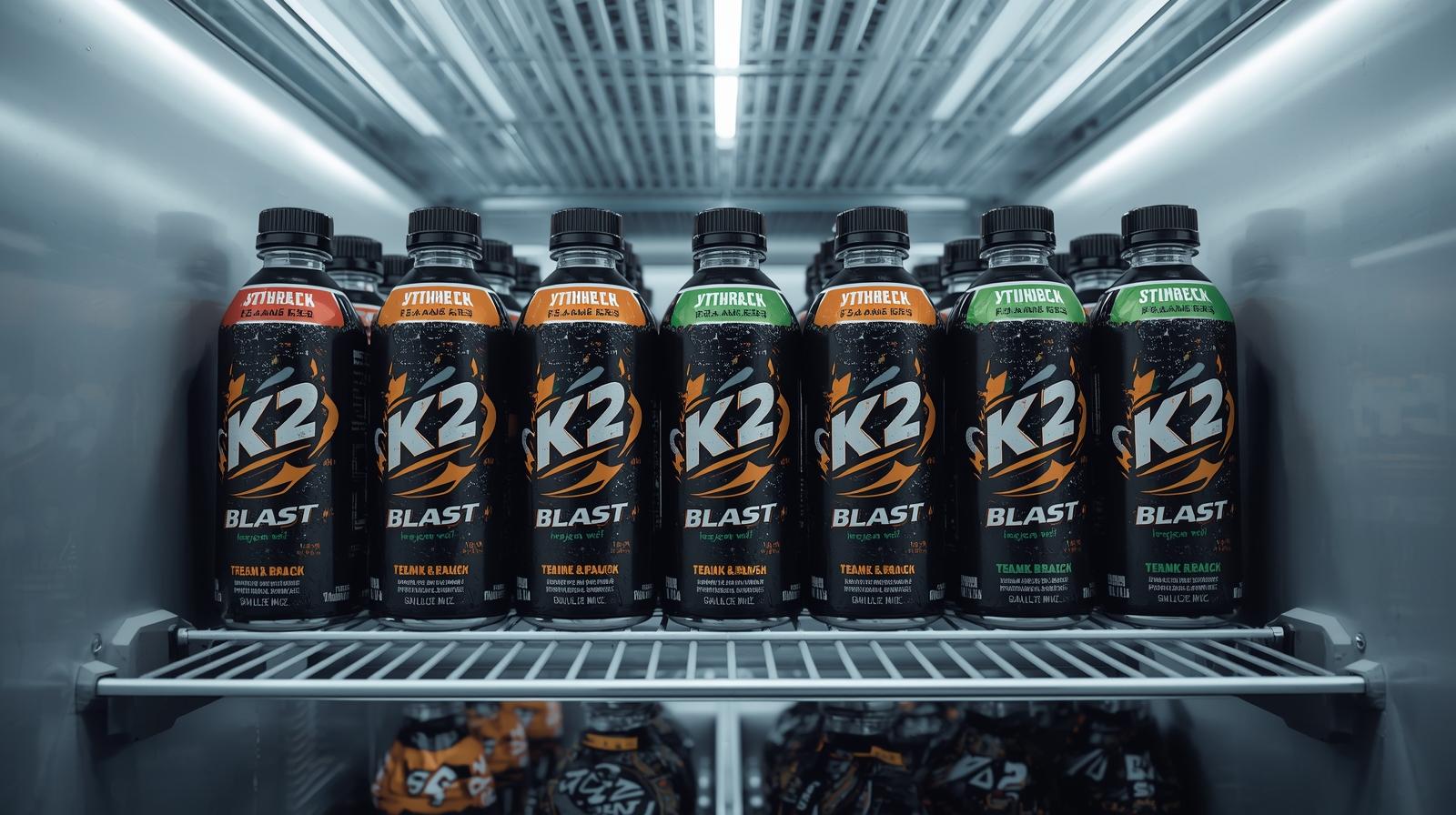 i need a picture for Warehouse & Logistics Solutions and attached picture show in freezer K2 Blast drink with black teen pack (2)
